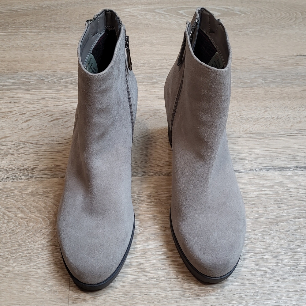 Blondo Skye Waterproof Suede Gray Women's Ankle Boots